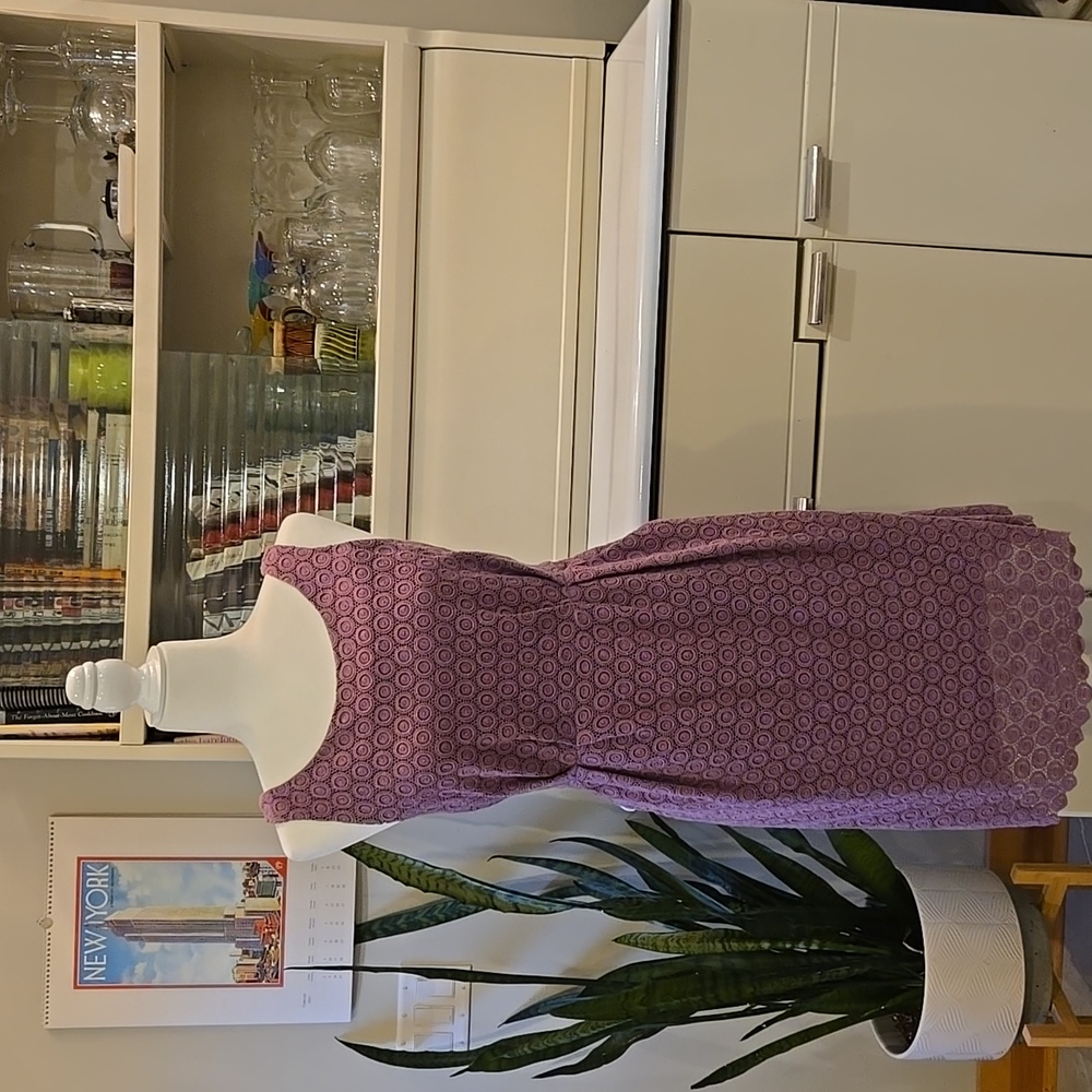 EUC Wms Maeve Anthropologie Dress Dusty Purple Size 2